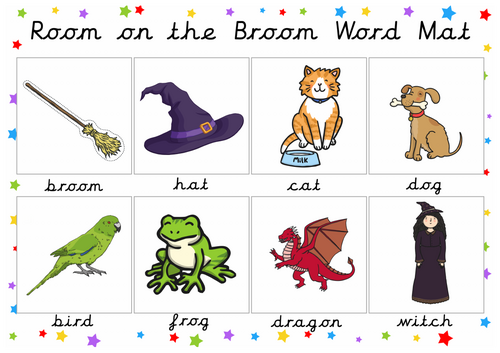 Word mat Room on the Broom