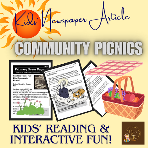 Fun-Filled Community Picnics: A Teacher's Guide & Kids FUN Reading for  May!