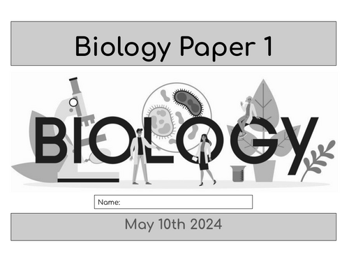 Biology Paper 1 Revision Booklet (combined)(Edexcel)