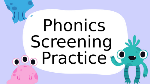 Phonics Screening Check Practice Words