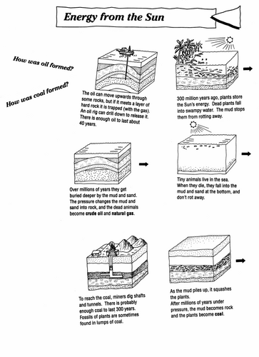 Cut and Stick: Fossil Fuel Formation