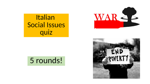 Italian Social Issues Quiz