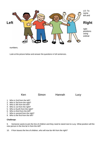 Ordinal Numbers worksheet pack