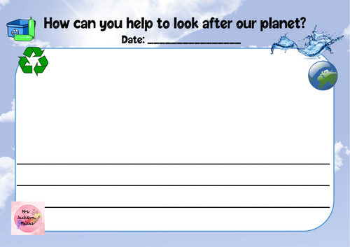 Earth day worksheet