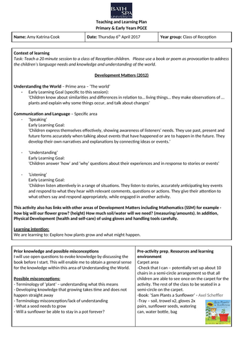 Teacher interview plan