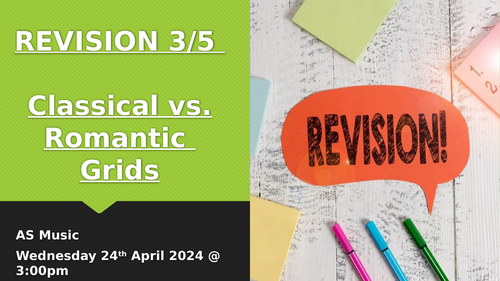 Classical vs Romantic Symphonies Comparison Question Revision for AS Music (EDUQAS)