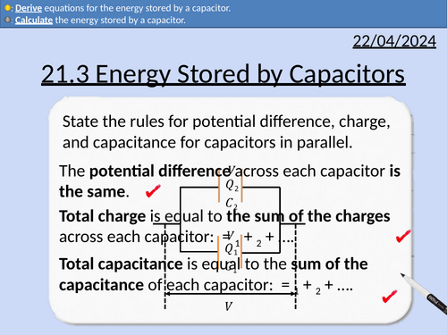 OCR A level Physics: Energy Stored by Capacitors