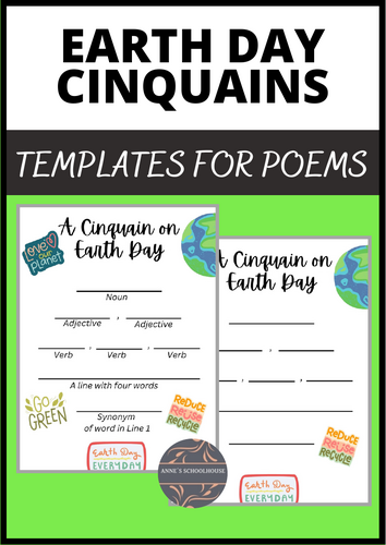 Earth Day Cinquains and Poems for a Green and Sustainable Environment