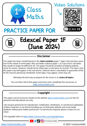 GCSE Edexcel Maths Foundation