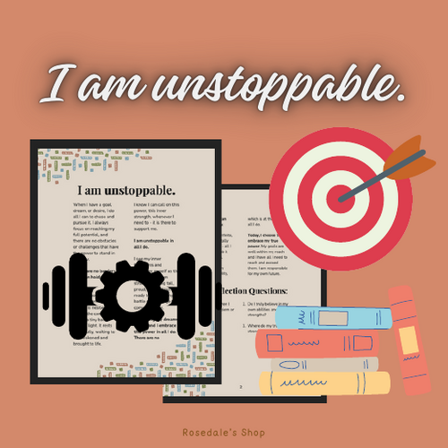 “Unstoppable: Empowering Your Inner Warrior," Reading with Self-Reflection Qs!