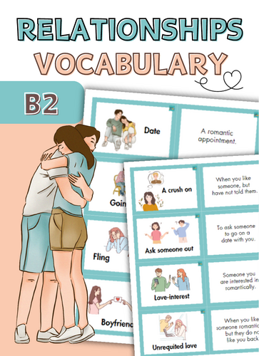 Relationships– ENGLISH VOCABULARY. Guess the word game.
