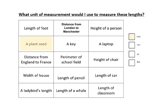 Measuring Length Worksheet