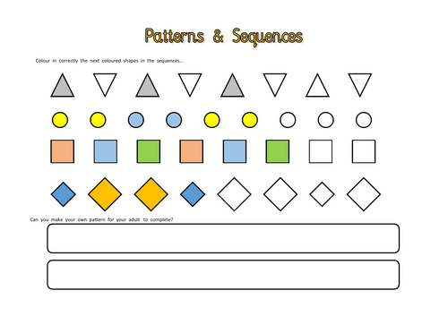 Patterns & Sequence (Year 1 / Y1)