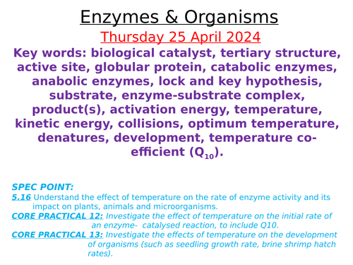 Edexcel (SNAB) A-level Topic 5 Notes