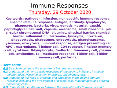 Edexcel (SNAB) A-level Topic 6 Notes