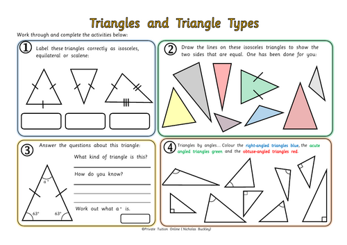 Types of Triangles & Angles