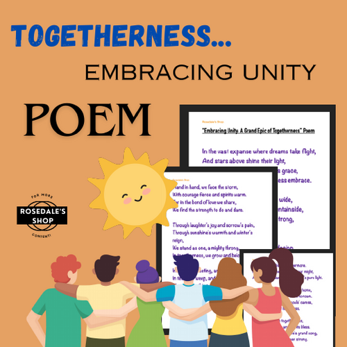 "Embracing Unity: A Grand Epic of Togetherness" ~ Poem for Kids to READ