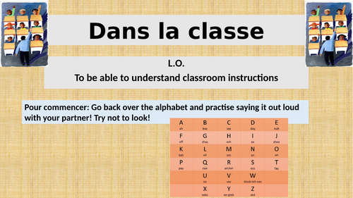 Y7 French Classroom Instructions