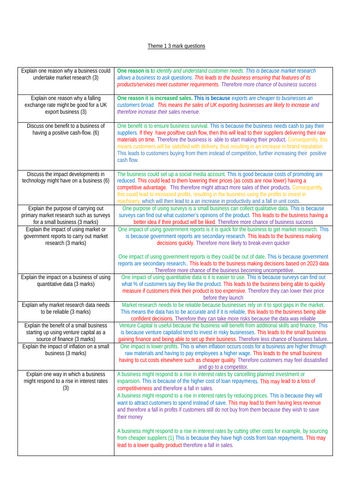 Model 3 mark Explain Questions (50+ model answers)