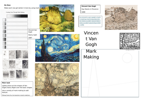 Vincent Van Gogh Mark Making