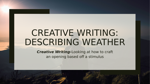 Create Writing: Crafting a response