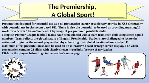 Premiership, the Global Game