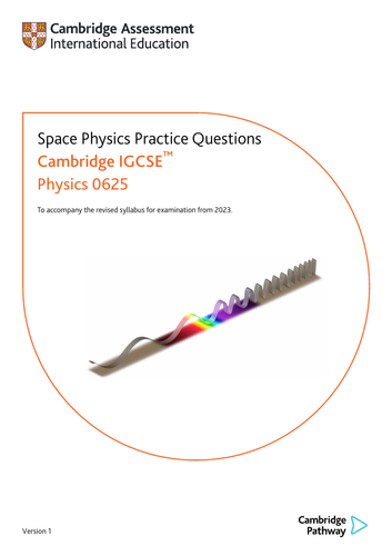 Cambridge IGCSE Space Physics practice questions with answers