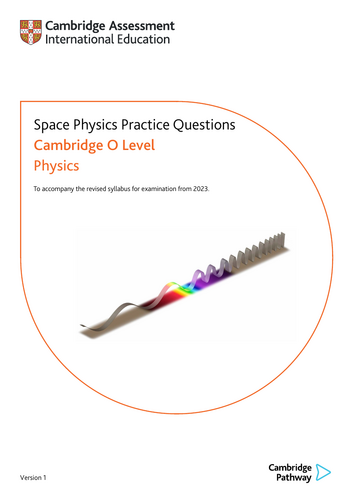 Cambridge O/L Space Physics practice questions with answers