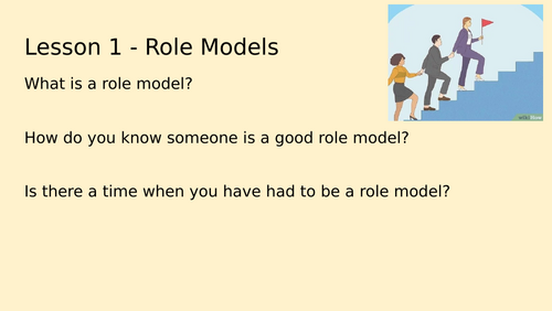 RE lesson - role models