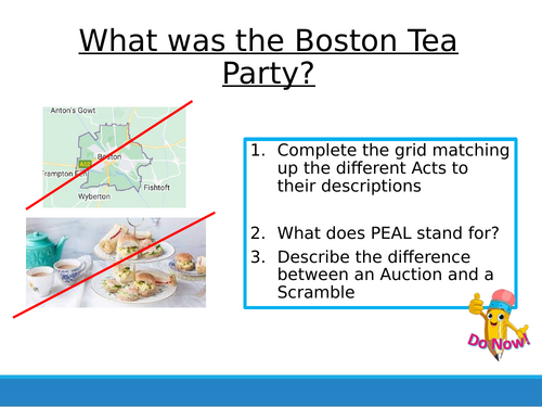 American Revolution  5 - Boston Tea Party