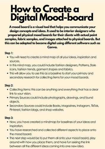 How to Create a Digital Mood-board Handout
