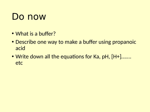 A-level chemistry: buffers and neutralisation bundle