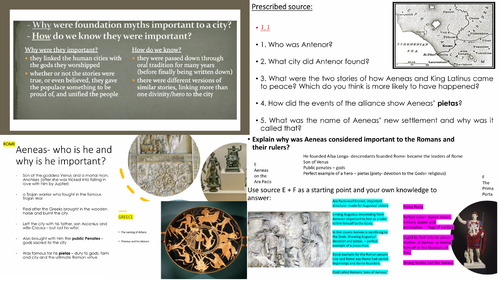 OCR Classics revision Myth and Religion  Foundation stories lesson