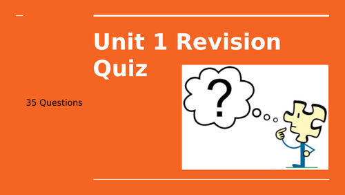 GCSE Business Eduqas Unit 1 - Business Activity - Revision Quiz