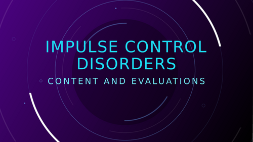 Impulse Control Disorders Clinical Psychology 9990