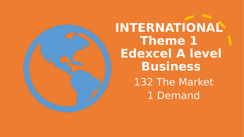 Theme 1 Marketing and people EDEXCEL IA Level Business Unit 4 Demand
