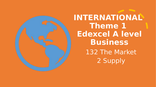 Theme 1 Marketing and people EDEXCEL IA Level Business Unit 5 Supply