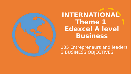 Theme 1 Marketing and people EDEXCEL IA Level Business Unit 21 Business objectives