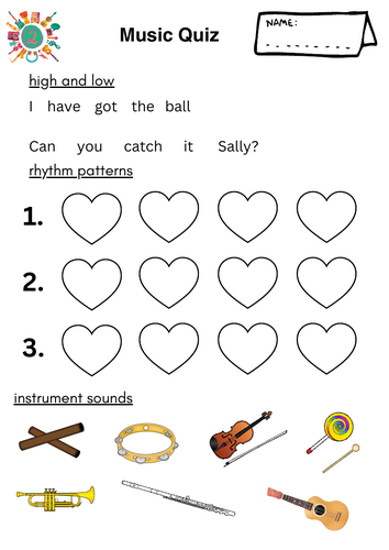 Music Quiz Level 2 quizsheet