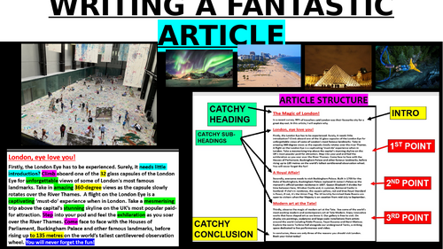 Writing a fantastic ARTICLE - GCSE English Language