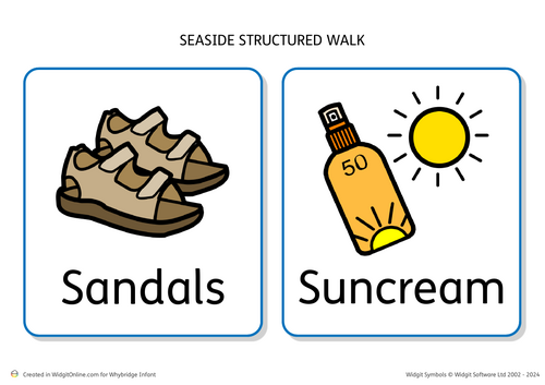Seaside structured walk