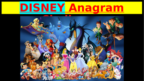 DISNEY MOVIE Anagram Challenge!