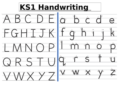 Handwriting template