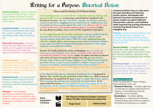 Writing for a Purpose: Historical Fiction KS2+