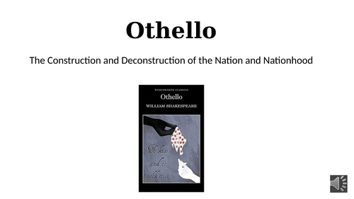 William Shakespeare 'Othello' PowerPoint