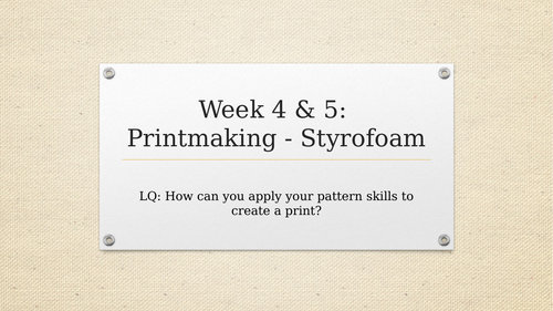 Pop Art Pattern Printmaking Styrofoam (with Instructions)