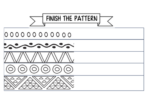 Complete the pattern - African prints