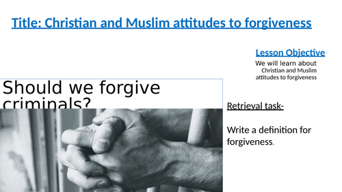 AQA A RS Theme E Forgiveness
