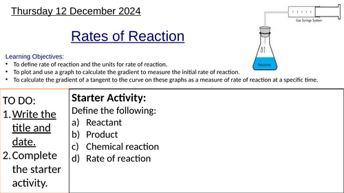 Rates of Reaction