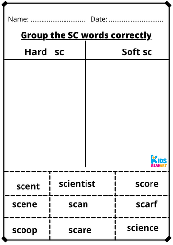 HARD & SOFT SC WORKSHEETS